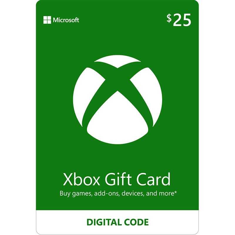 Carte Xbox Live 25$ Dollars CAD Carte Xbox Live 25$ Dollars CAD