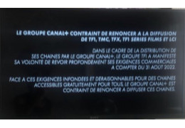 Canal+ fait tomber un écran noir sur les chaînes de TF1